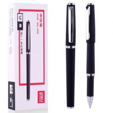 得力签字笔黑色1.0